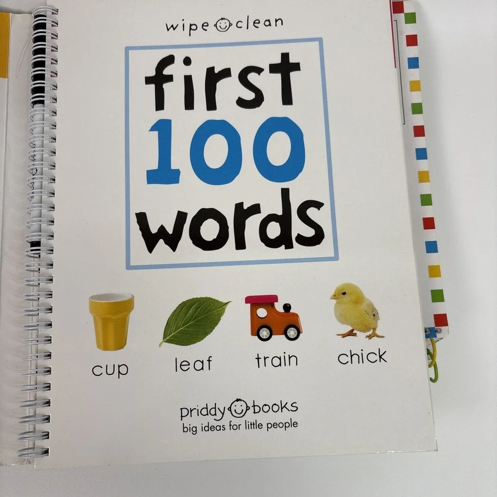 3 Wipe Clean: First 100 /Sight Words/pen Control Workbooks‎ Spiral 1 Marker